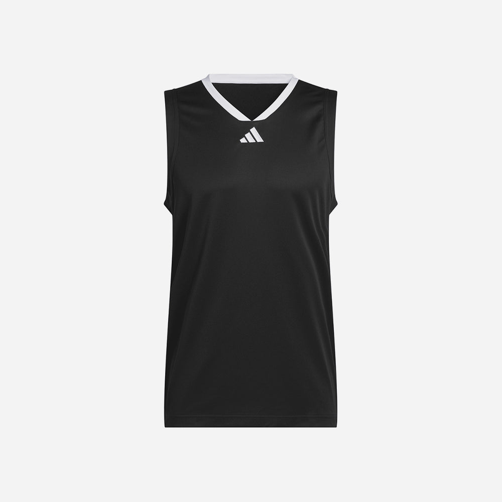 Áo Ba Lỗ Nam Adidas 3-Stripes Basketball Legends - Đen - Supersports Vietnam