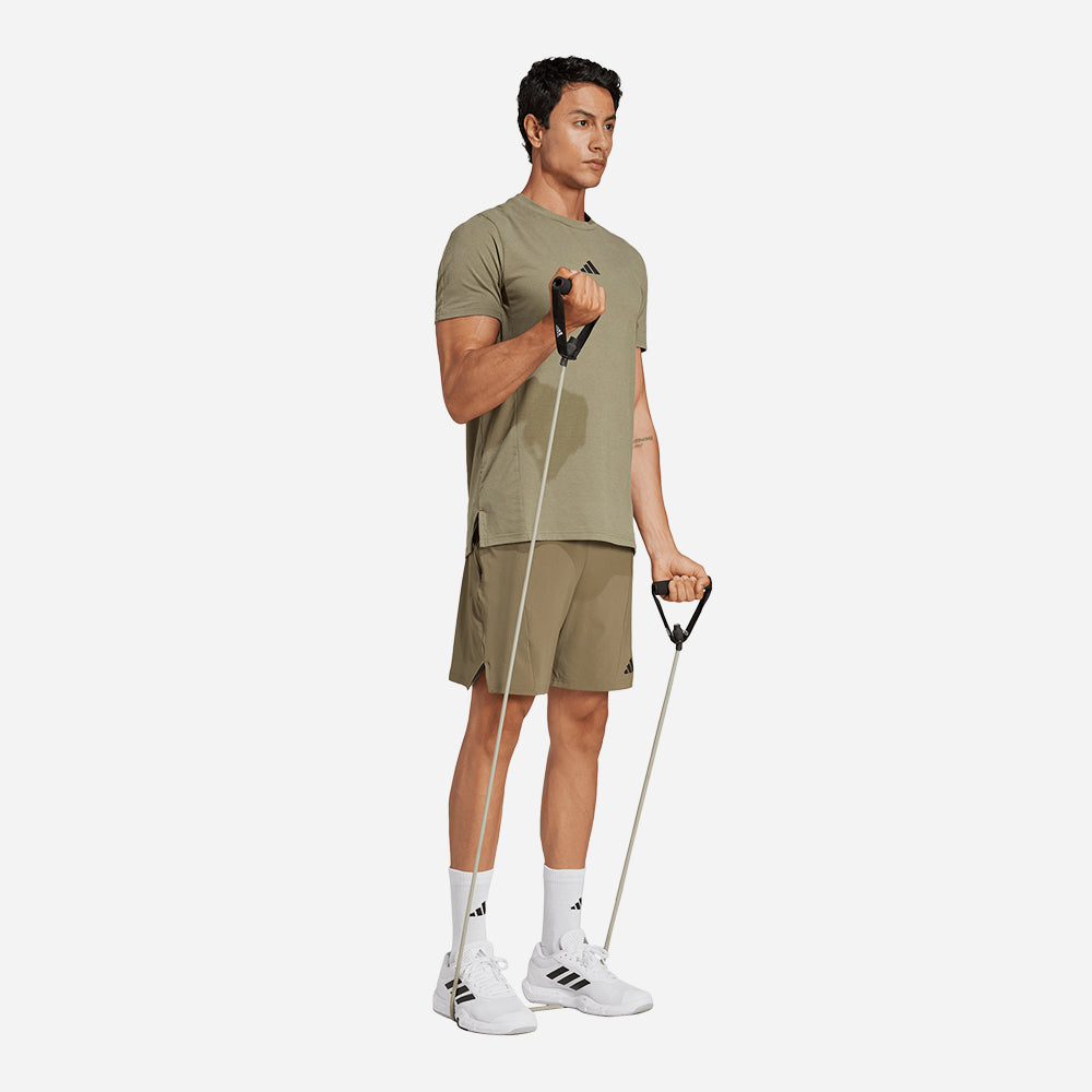 Áo Thun Nam Adidas Designed For Training Workout - Xanh Quân Đội - Supersports Vietnam