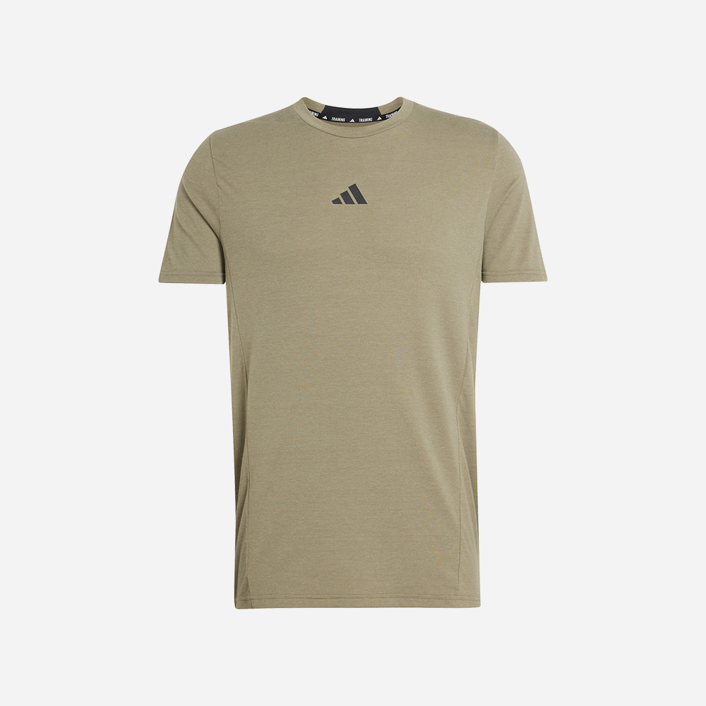 Áo Thun Nam Adidas Designed For Training Workout - Xanh Quân Đội - Supersports Vietnam