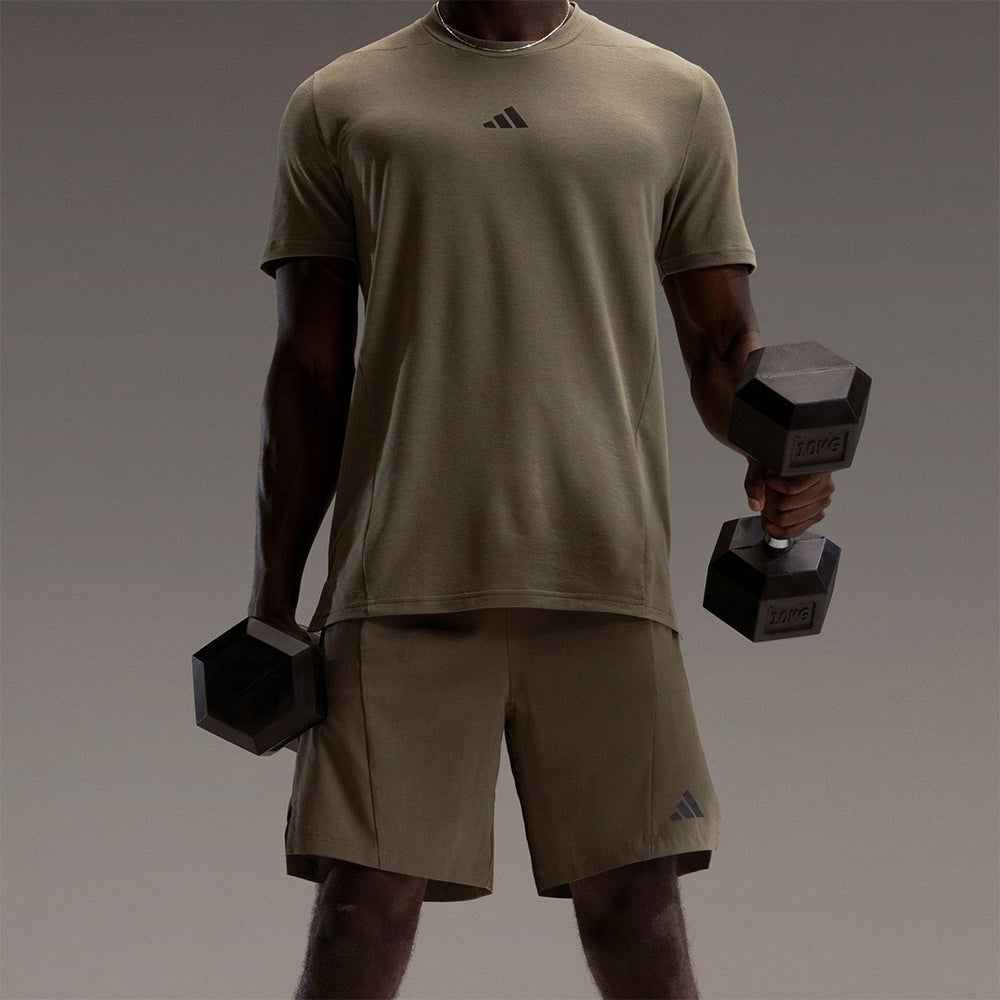 Áo Thun Nam Adidas Designed For Training Workout - Xanh Quân Đội - Supersports Vietnam