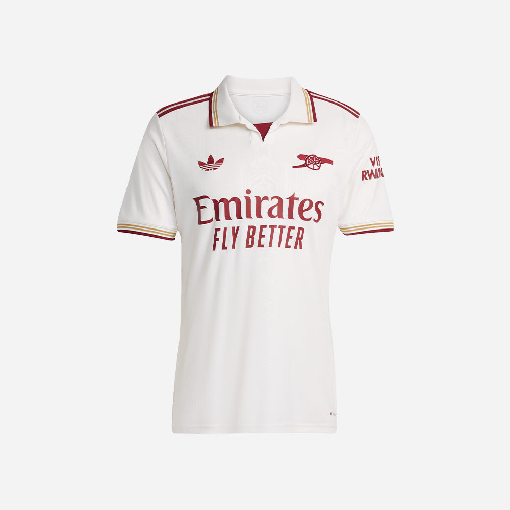 Men's Adidas Arsenal 25/26 Third Football Jersey - White