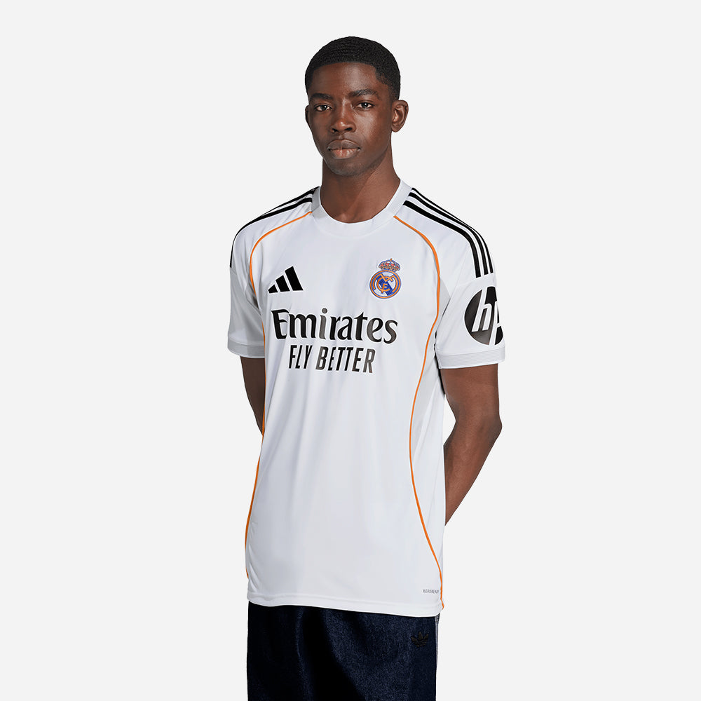 Áo Đá Bóng Nam Adidas Sân Nhà Real Madrid 25/26 - Trắng