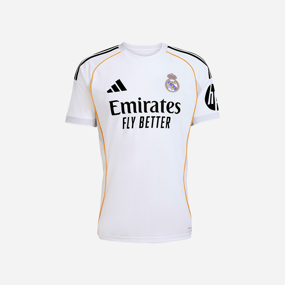 Áo Đá Bóng Nam Adidas Sân Nhà Real Madrid 25/26 - Trắng