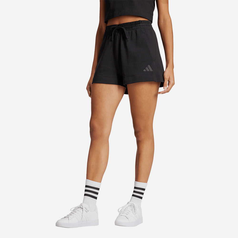 Quần Ngắn Thời Trang Nữ Adidas All Szn French Terry - Đen - Supersports Vietnam