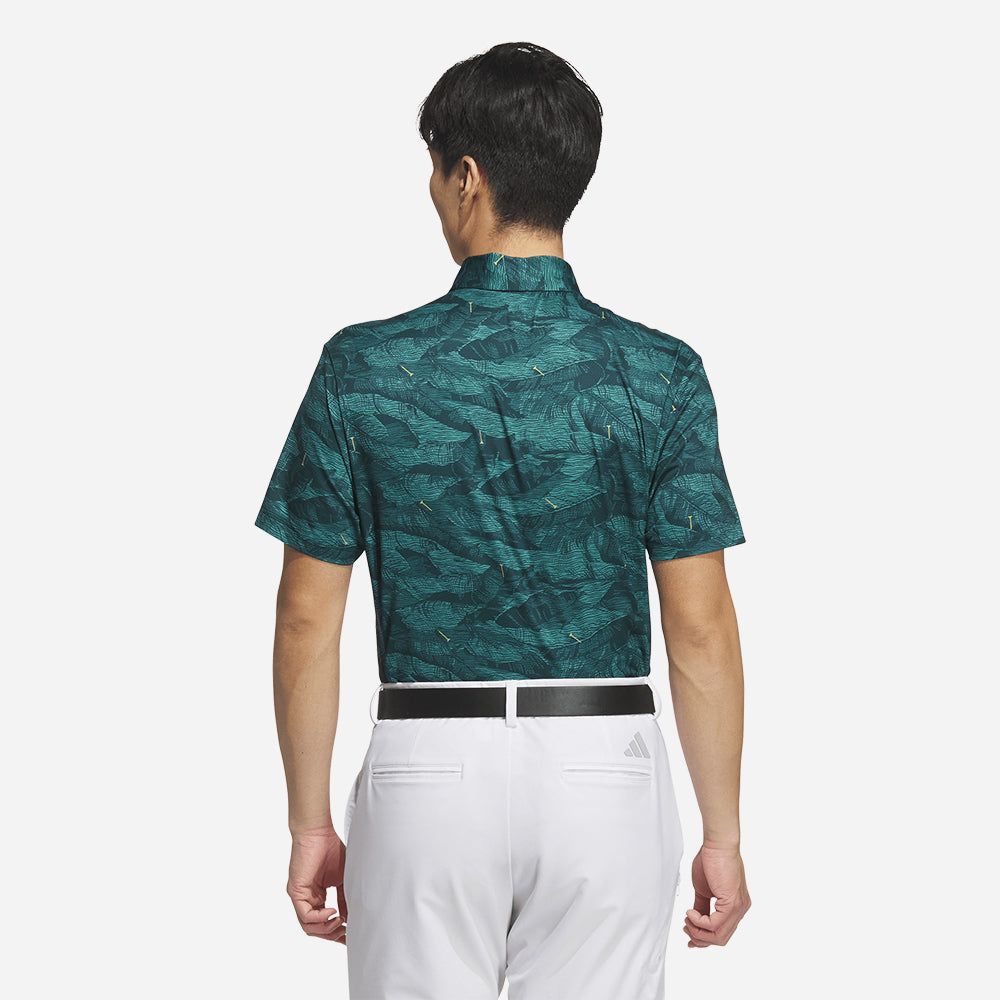 Áo Polo Golf Nam Adidas Ultimate365 Graphic Allover Print - Xanh Dương