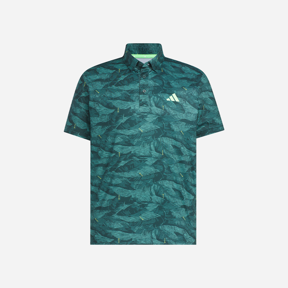 Áo Polo Golf Nam Adidas Ultimate365 Graphic Allover Print - Xanh Dương