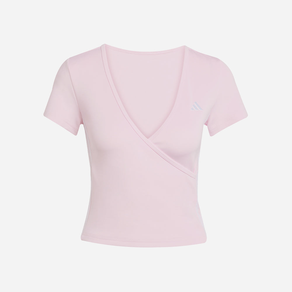 Áo Thun Nữ Adidas Seasonal Essentials 3-Stripes Crop - Hồng - Supersports Vietnam