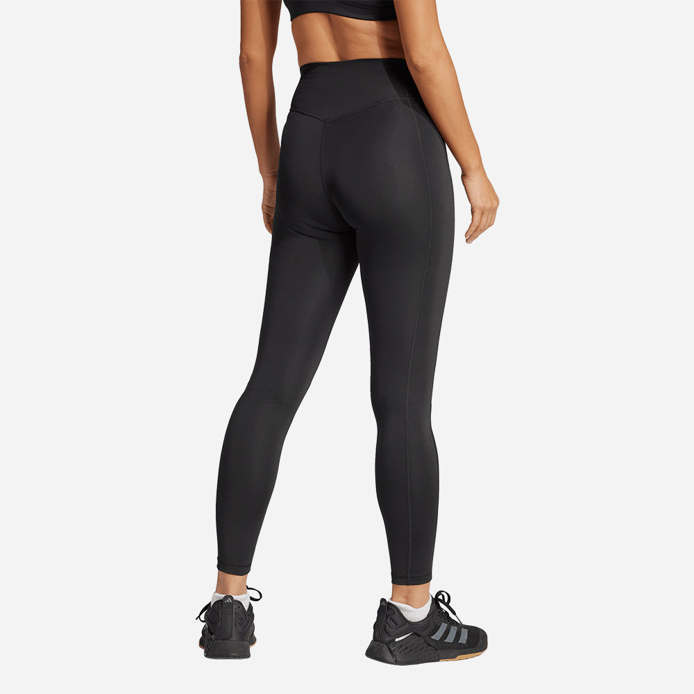 Quần Bó Thể Thao Nữ Adidas Optime Stash 7/8 - Đen - Supersports Vietnam