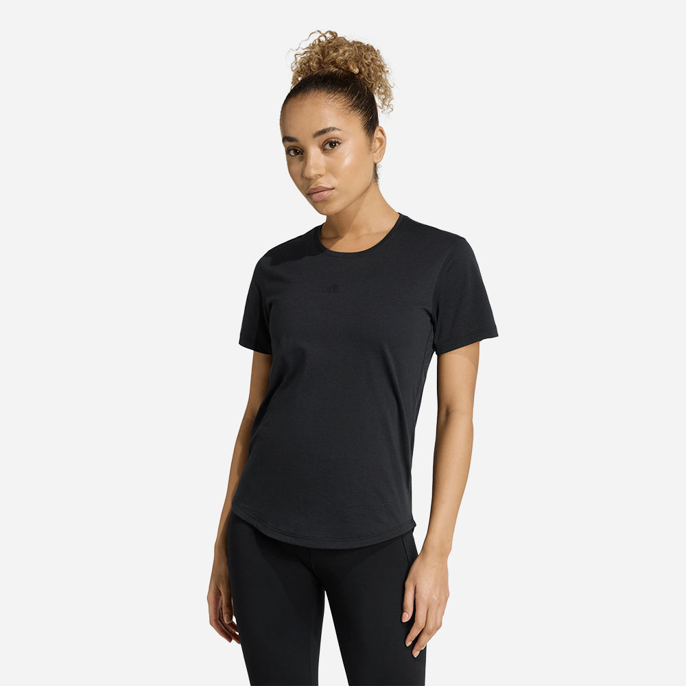 Áo Thun Nữ Adidas Yoga Essentials - Đen - Supersports Vietnam