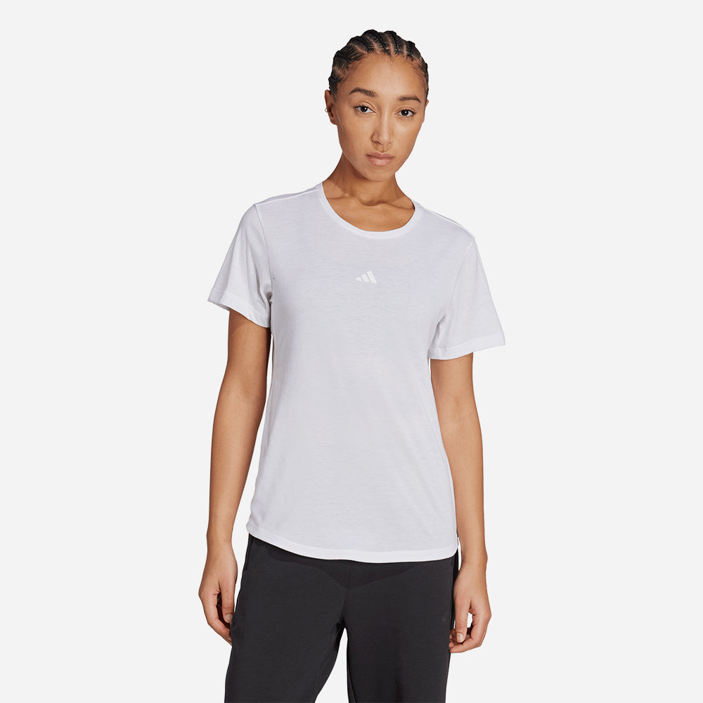 Áo Thun Nữ Adidas Motion Yoga Essentials - Trắng - Supersports Vietnam