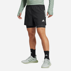 Quần Ngắn Thể Thao Nam Adidas Own The Run Climacool 2-In-1 - Đen - Supersports Vietnam