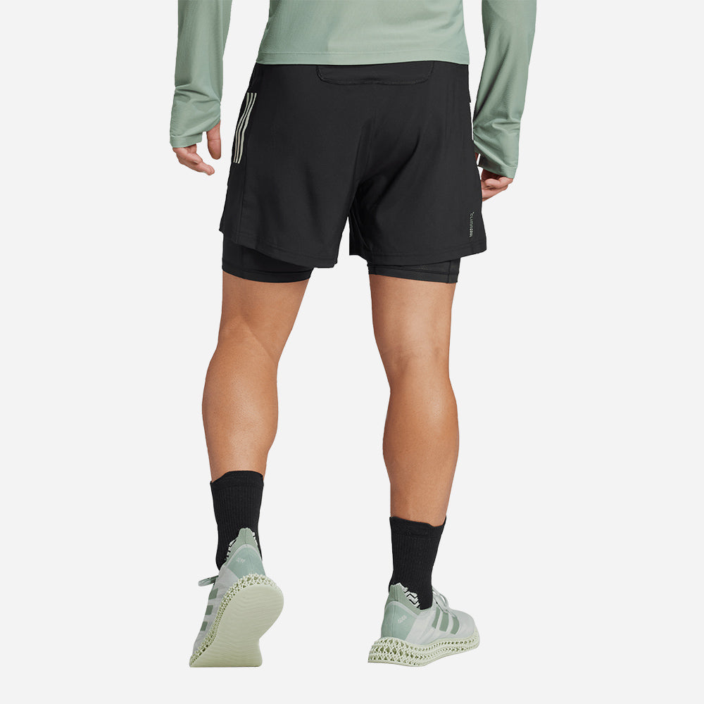 Quần Ngắn Thể Thao Nam Adidas Own The Run Climacool 2-In-1 - Đen - Supersports Vietnam