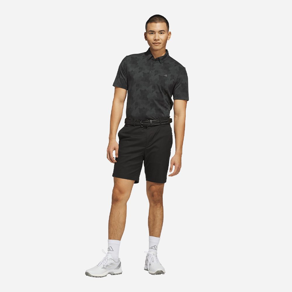 Áo Polo Golf Nam Adidas Go-To Printed - Đen
