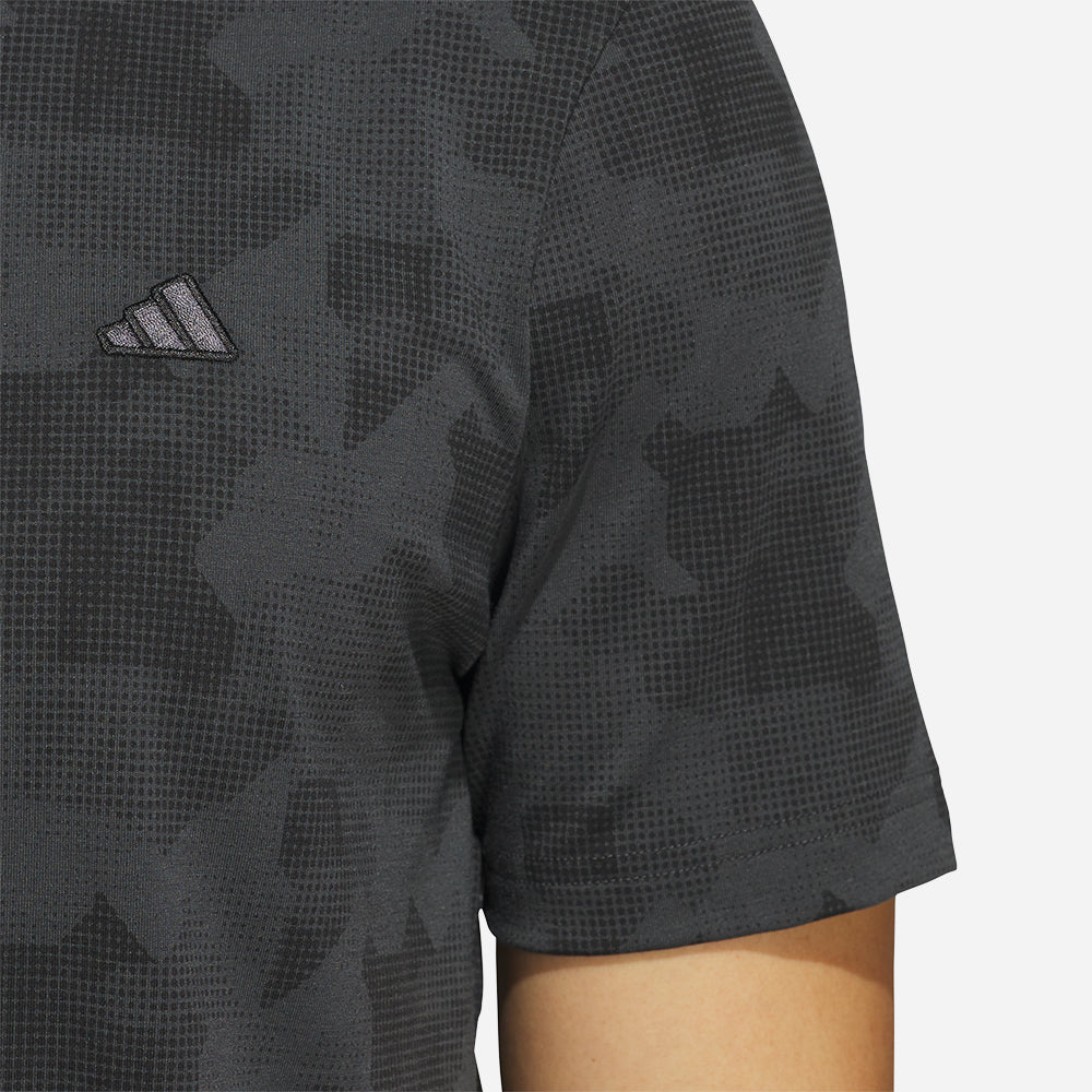 Áo Polo Golf Nam Adidas Go-To Printed - Đen