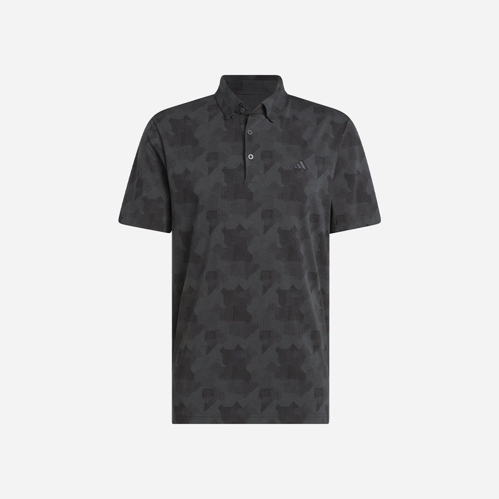 Áo Polo Golf Nam Adidas Go-To Printed - Đen