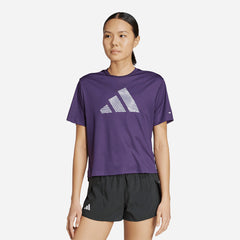 Áo Thun Nữ Adidas Adi365 Running Essentials Brand Love - Tím - Supersports Vietnam