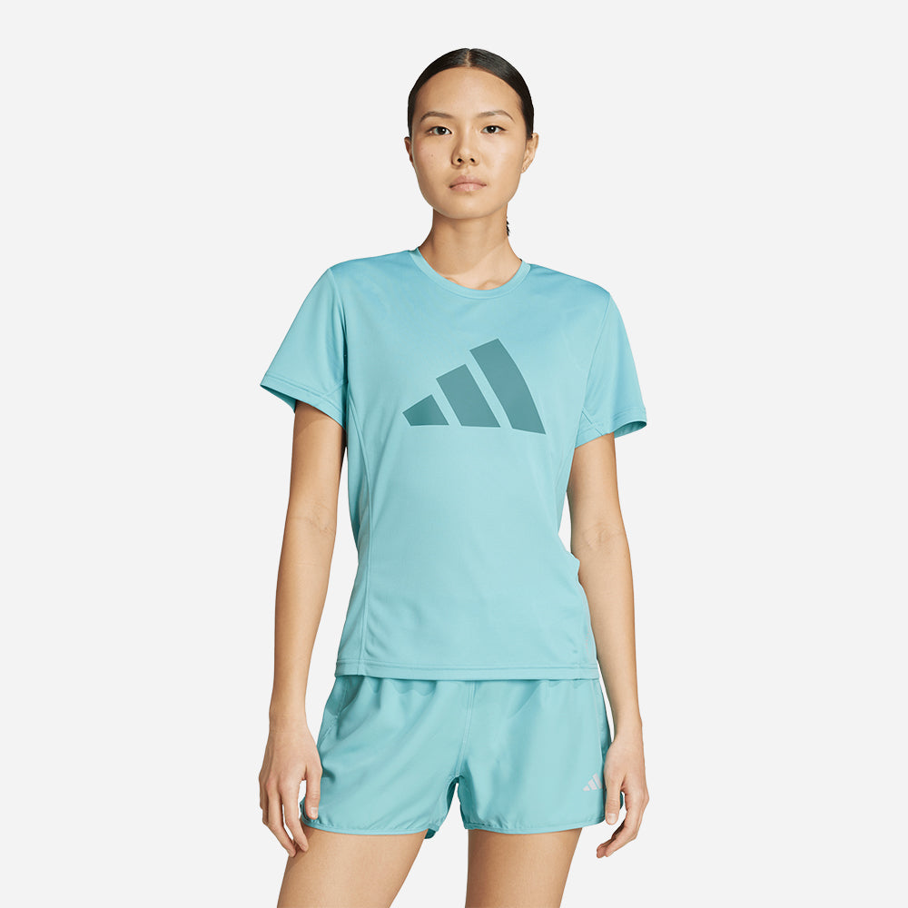 Áo Thun Nữ Adidas Run It - Xanh Dương - Supersports Vietnam