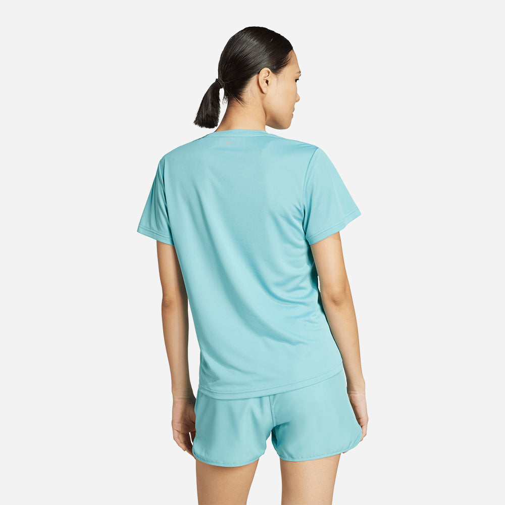 Áo Thun Nữ Adidas Run It - Xanh Dương - Supersports Vietnam