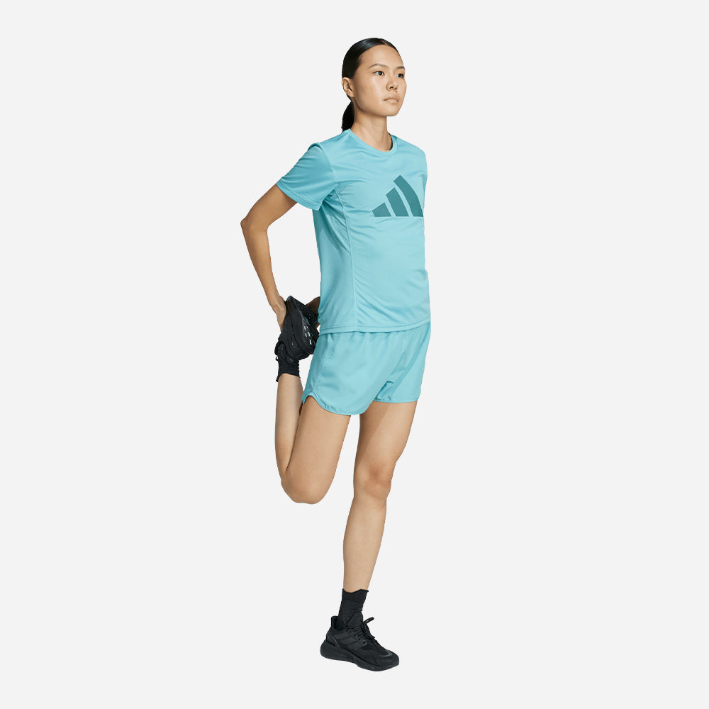 Áo Thun Nữ Adidas Run It - Xanh Dương - Supersports Vietnam