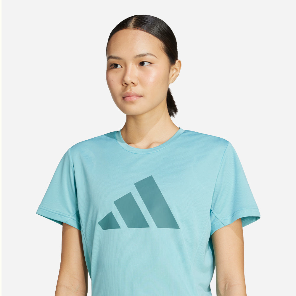 Áo Thun Nữ Adidas Run It - Xanh Dương - Supersports Vietnam
