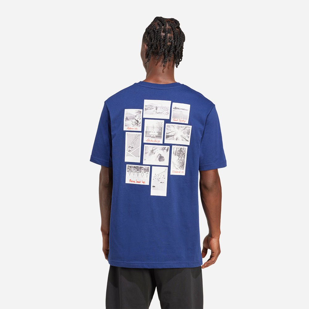 Áo Thun Nam Adidas Memories Of Sport Gallery Graphic - Xanh Dương - Supersports Vietnam