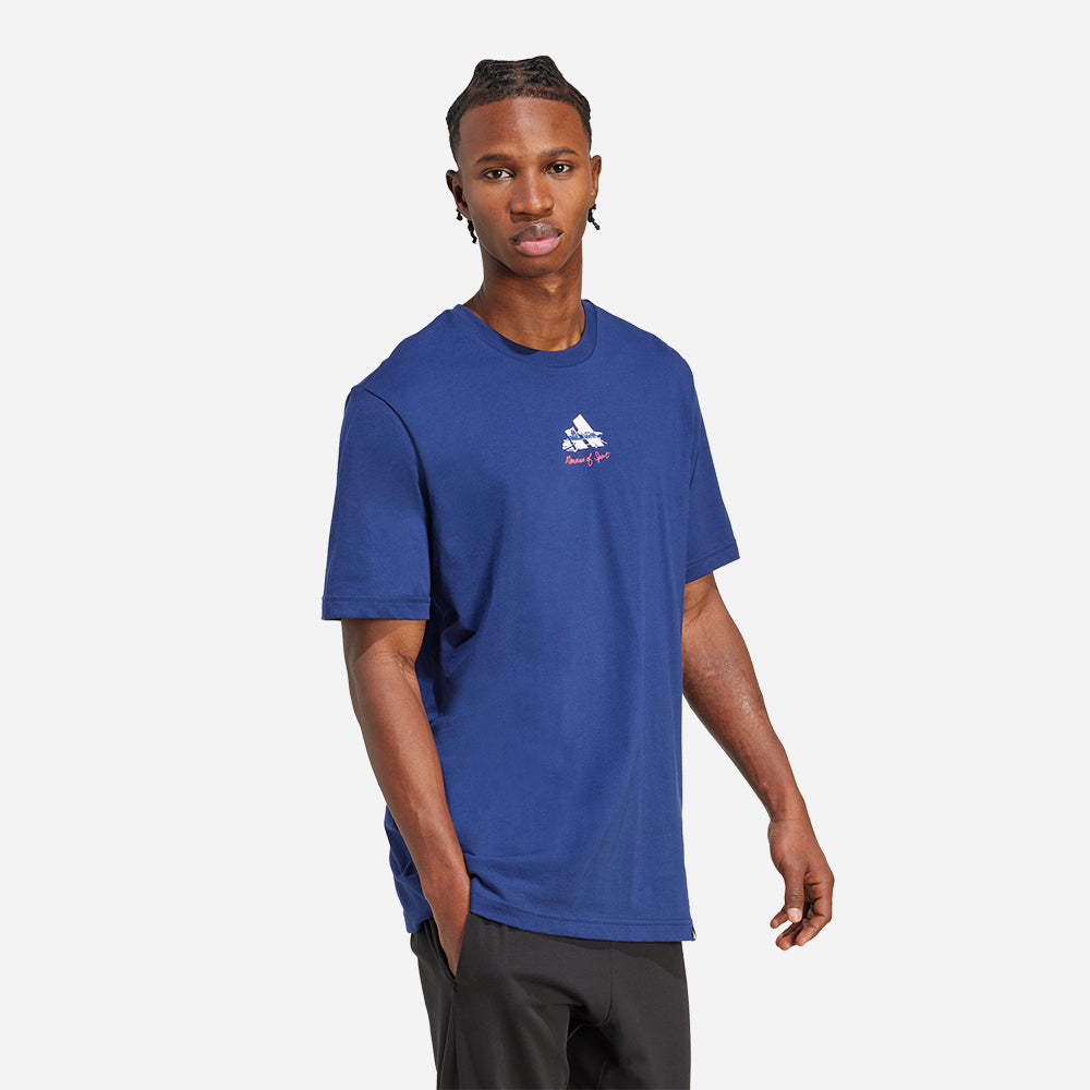 Áo Thun Nam Adidas Memories Of Sport Gallery Graphic - Xanh Dương - Supersports Vietnam
