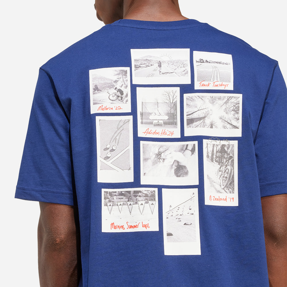 Áo Thun Nam Adidas Memories Of Sport Gallery Graphic - Xanh Dương - Supersports Vietnam