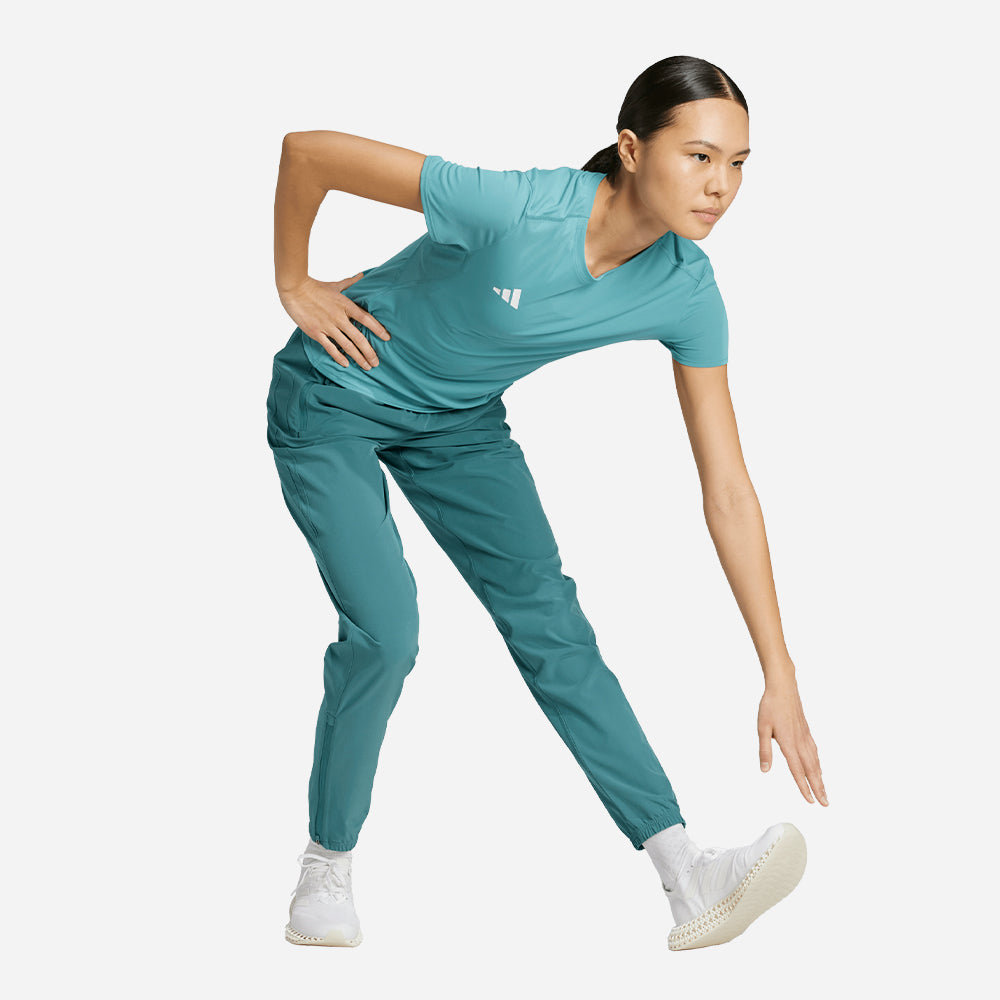 Áo Thun Nữ Adidas Adizero Essentials - Xanh Dương - Supersports Vietnam