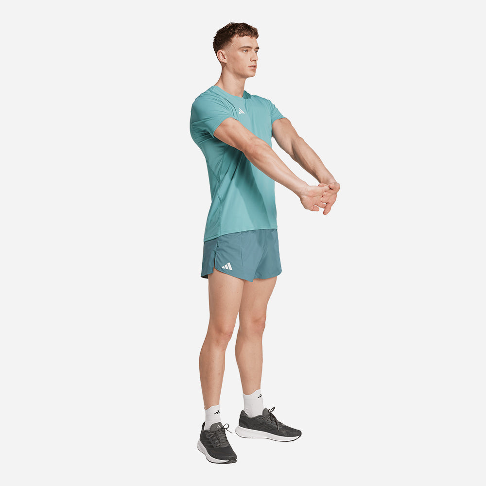 Áo Thun Nam Adidas Adizero Essentials Running - Xanh Mint - Supersports Vietnam