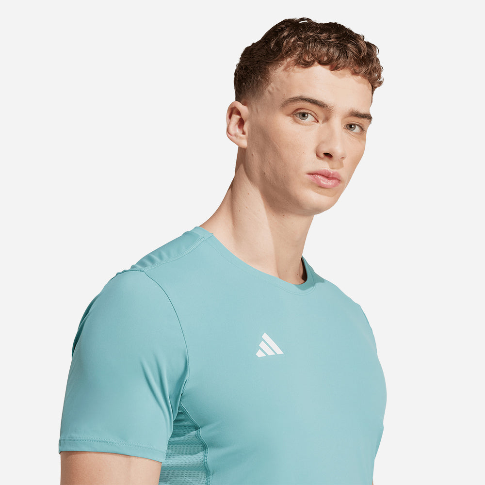 Áo Thun Nam Adidas Adizero Essentials Running - Xanh Mint - Supersports Vietnam