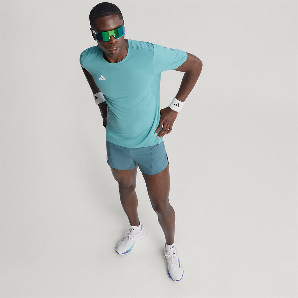 Áo Thun Nam Adidas Adizero Essentials Running - Xanh Mint - Supersports Vietnam