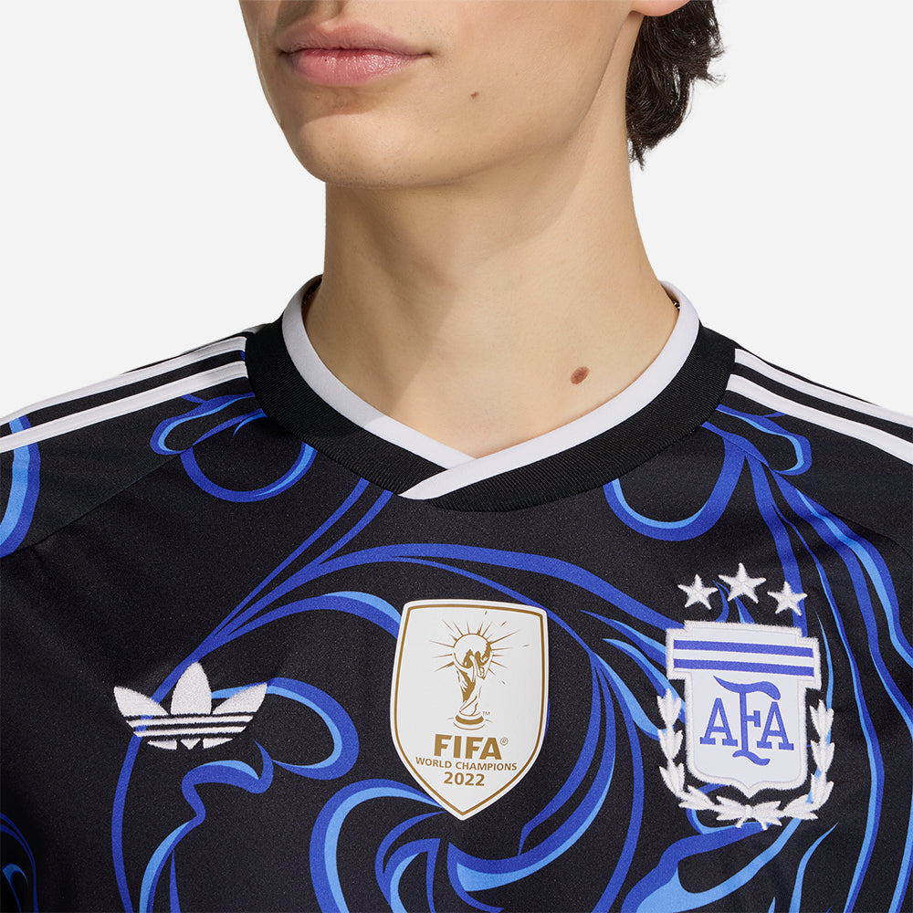 Áo Đá Bóng Sân Khách Nam Adidas Argentina 26 Replica - Đen - Supersports Vietnam
