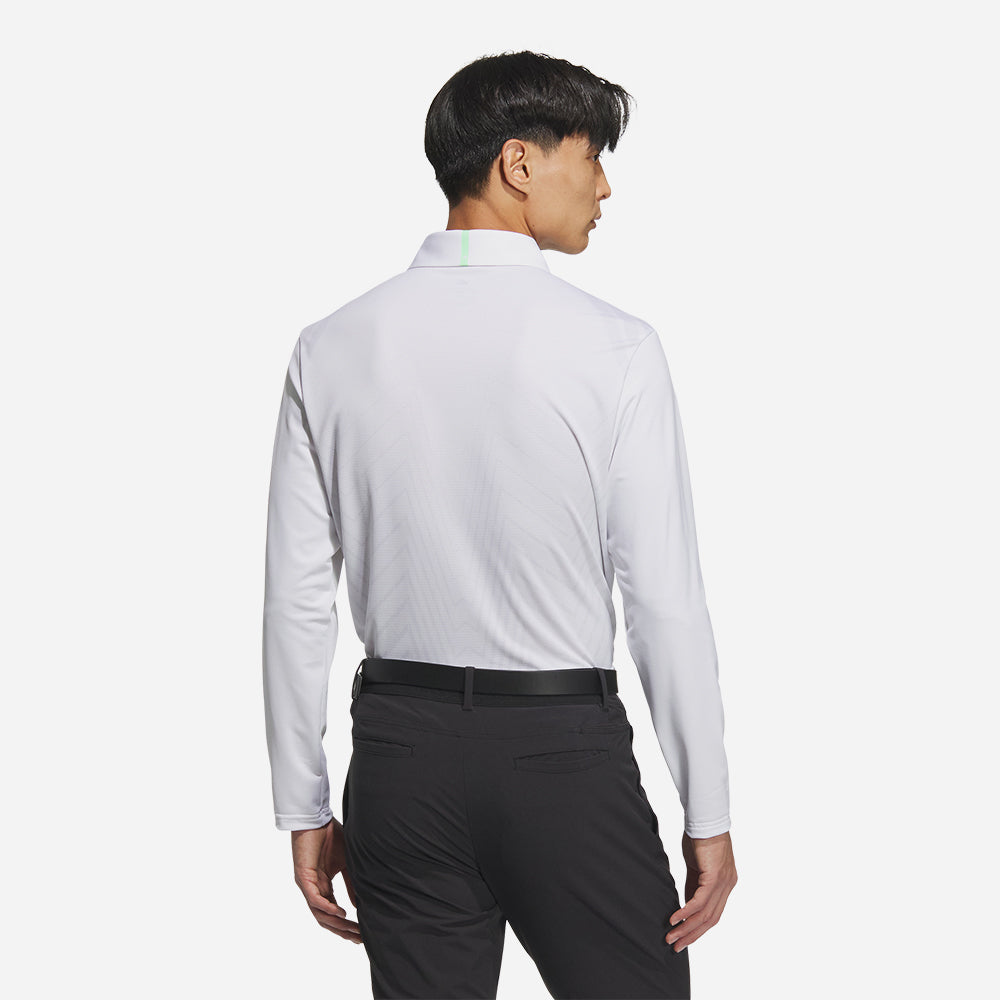 Áo Polo Nam Adidas Jacquard Long Sleeve - Trắng - Supersports Vietnam