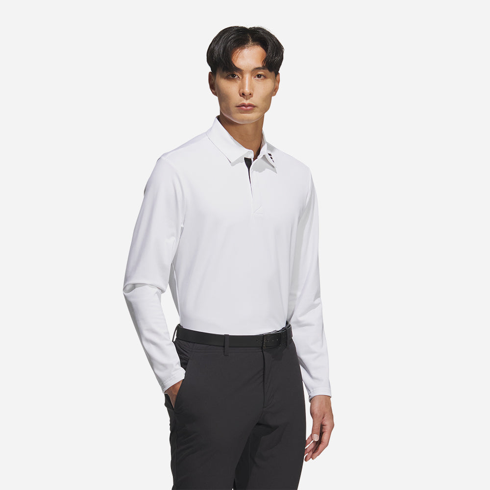 Áo Polo Nam Adidas Jacquard Long Sleeve - Trắng - Supersports Vietnam