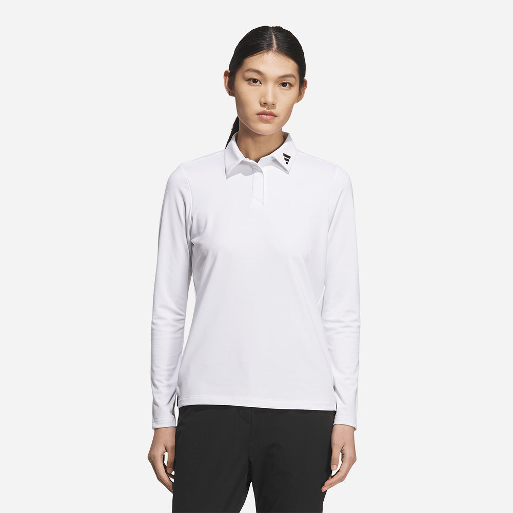 Áo Polo Golf Nữ Adidas Ultimate365 Jacquard Long Sleeve - Trắng - Supersports Vietnam