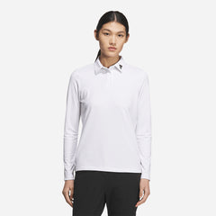 Áo Polo Golf Nữ Adidas Ultimate365 Jacquard Long Sleeve - Trắng - Supersports Vietnam
