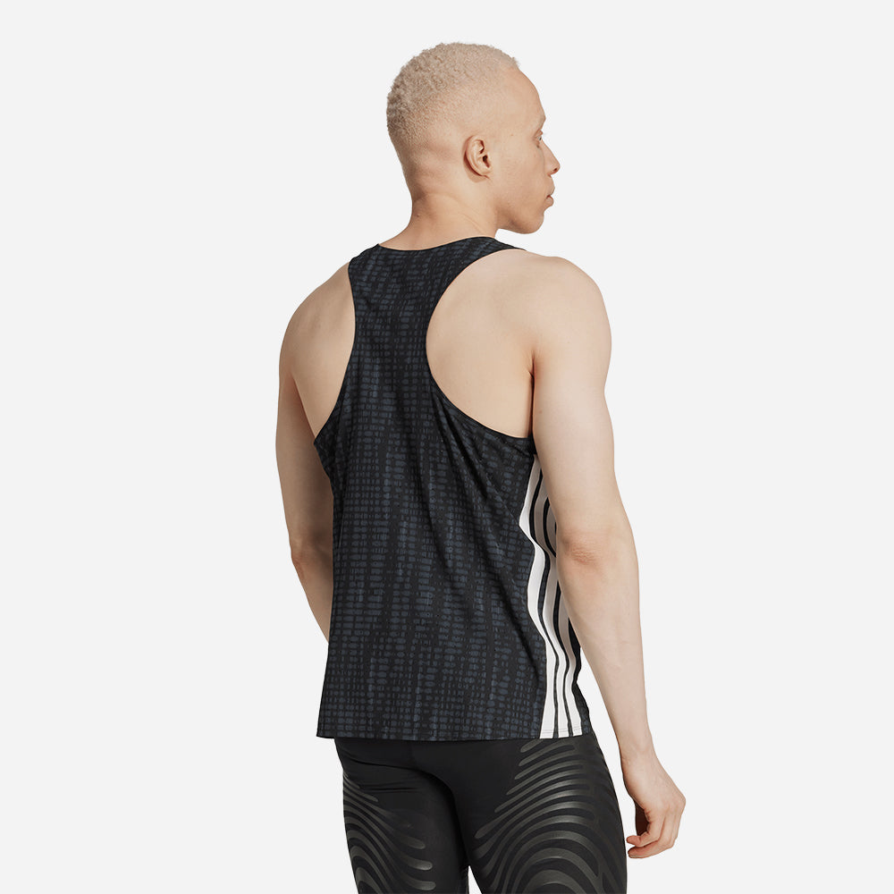 Áo Ba Lỗ Nam Adidas Adizero Running - Đen - Supersports Vietnam