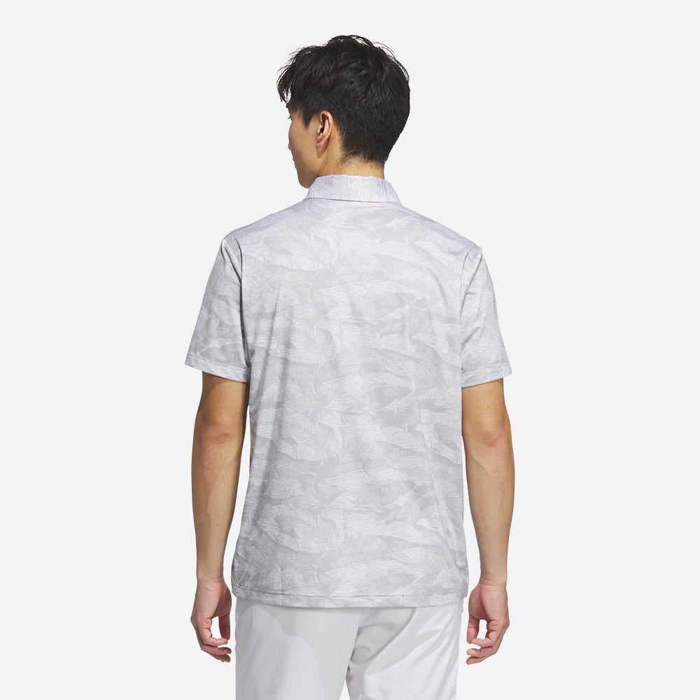Áo Polo Golf Nam Adidas Ultimate365 Graphic Allover Print - Xám