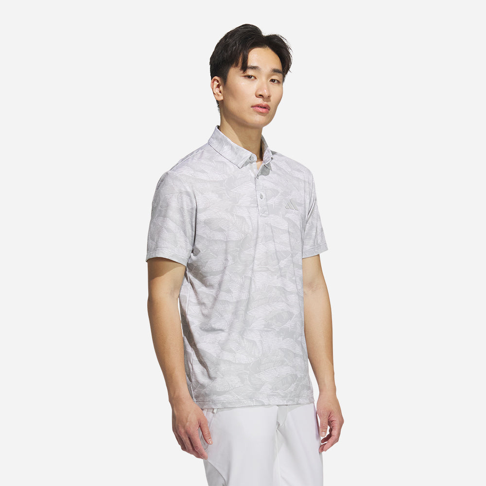 Áo Polo Golf Nam Adidas Ultimate365 Graphic Allover Print - Xám
