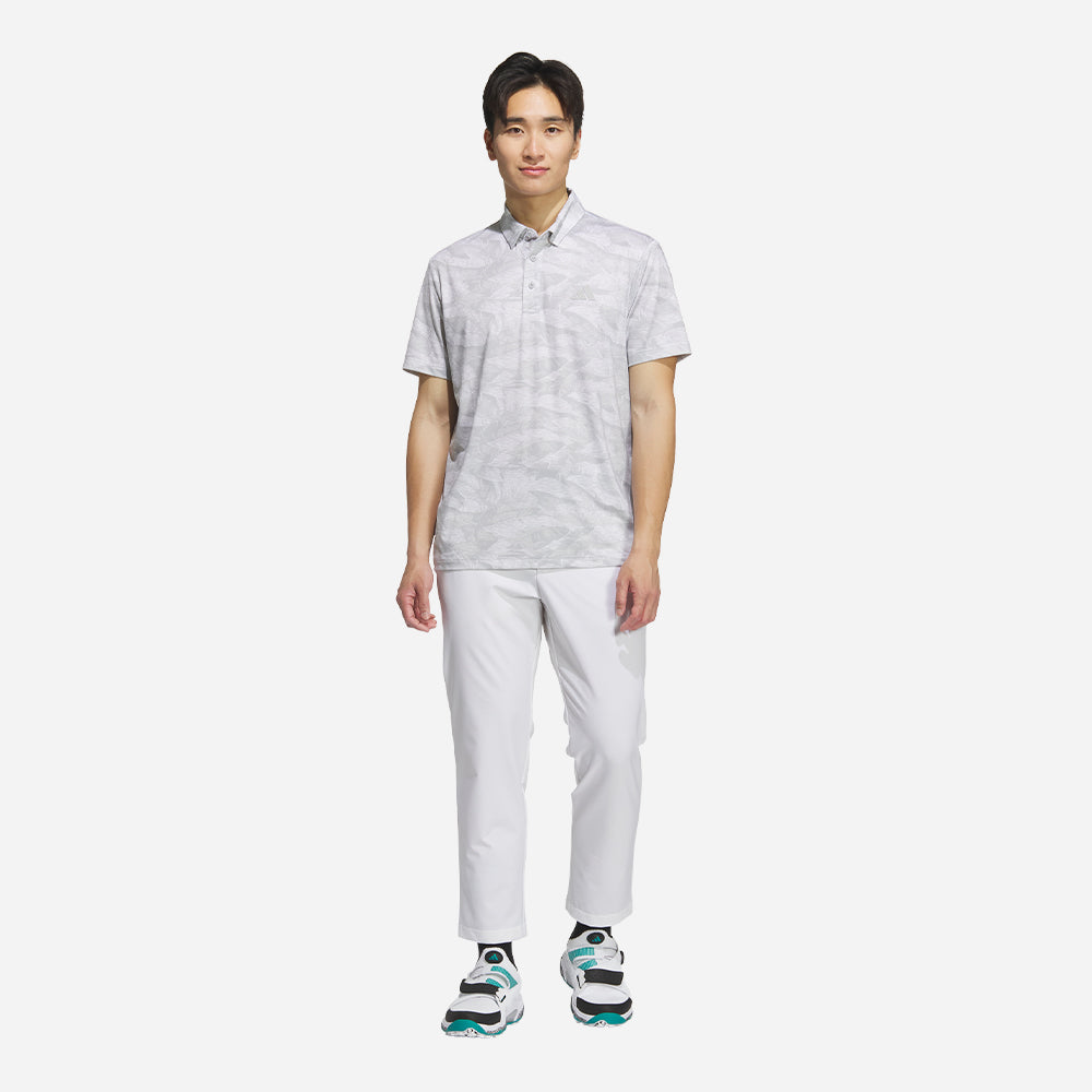 Áo Polo Golf Nam Adidas Ultimate365 Graphic Allover Print - Xám