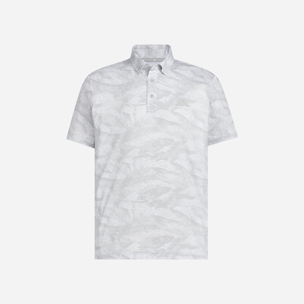 Áo Polo Golf Nam Adidas Ultimate365 Graphic Allover Print - Xám