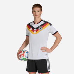 Áo Đá Bóng Sân Nhà Nam Adidas Germany 26 Authentic - Trắng - Supersports Vietnam