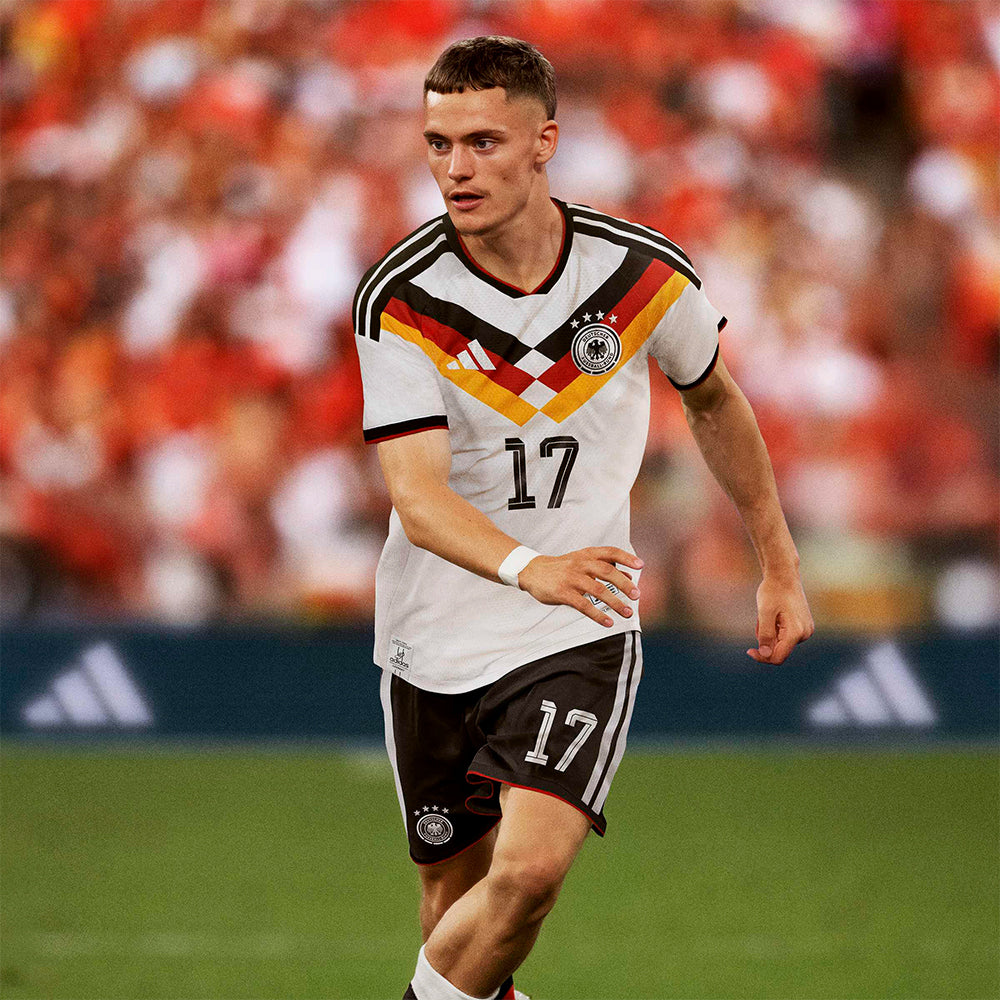 Áo Đá Bóng Sân Nhà Nam Adidas Germany 26 Authentic - Trắng - Supersports Vietnam
