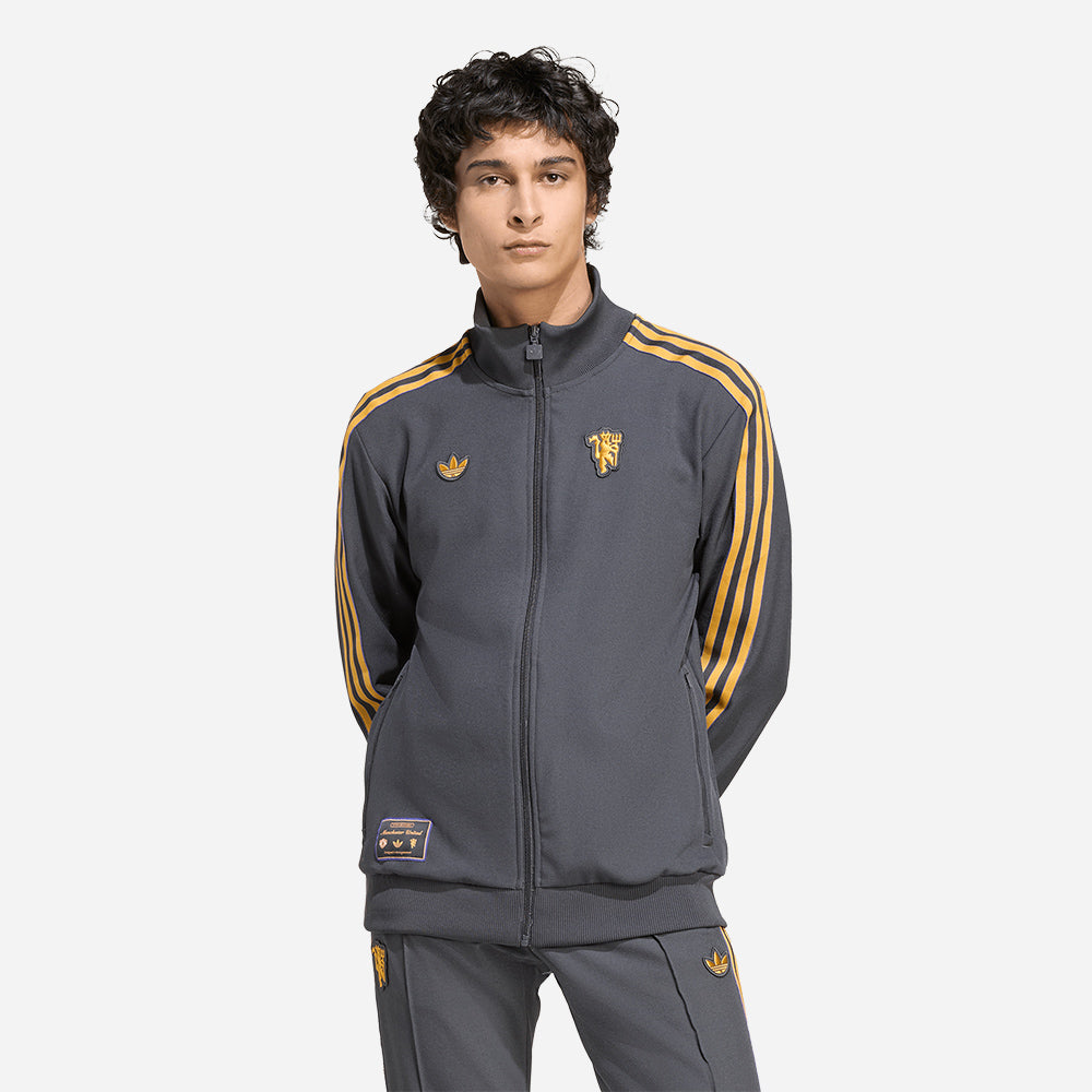 Áo Khoác Nam Adidas Manchester United Terrace Icons Track - Xám - Supersports Vietnam