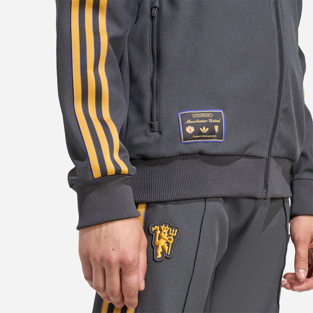 Áo Khoác Nam Adidas Manchester United Terrace Icons Track - Xám - Supersports Vietnam