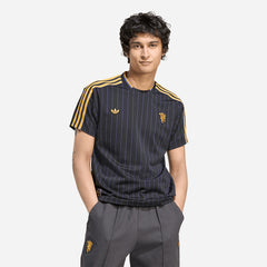 Áo Đá Bóng Nam Adidas Manchester United Icon - Đen - Supersports Vietnam