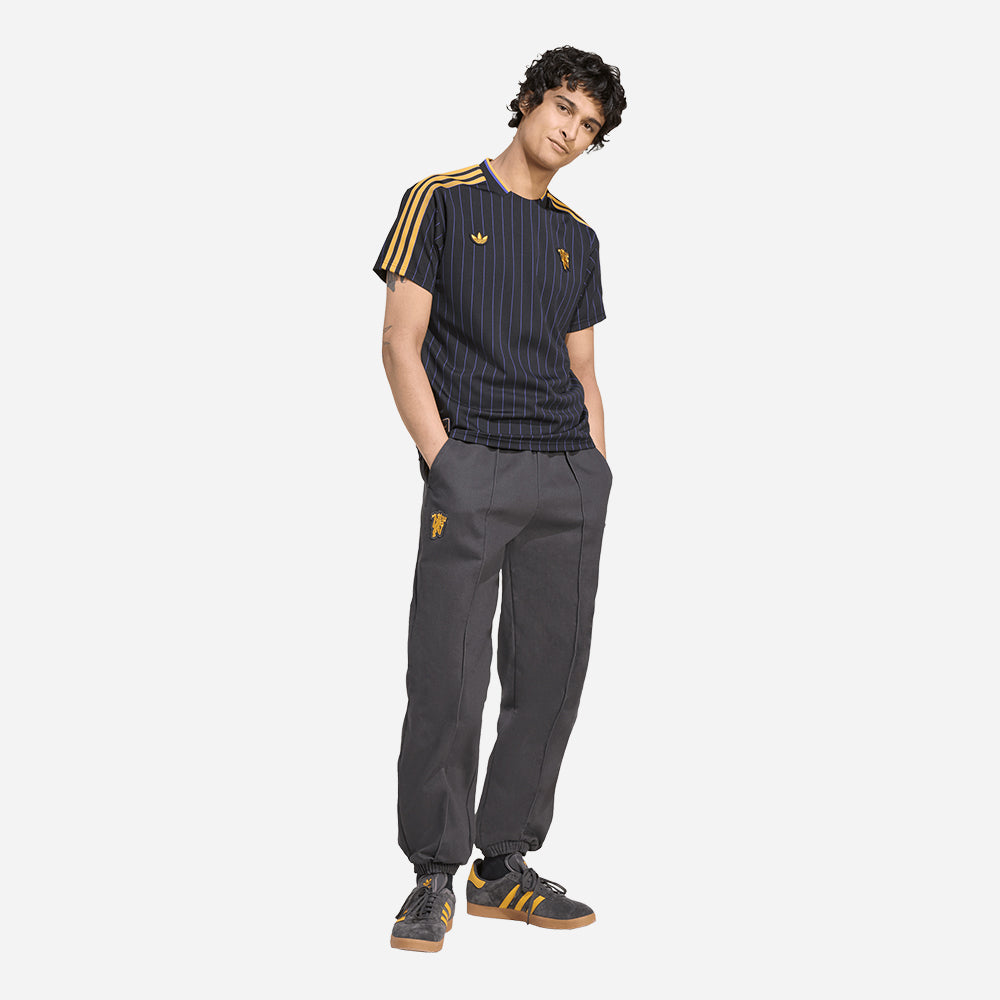 Áo Đá Bóng Nam Adidas Manchester United Icon - Đen - Supersports Vietnam