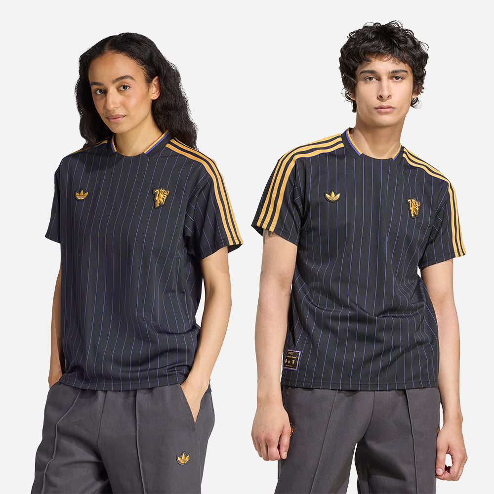Áo Đá Bóng Nam Adidas Manchester United Icon - Đen - Supersports Vietnam