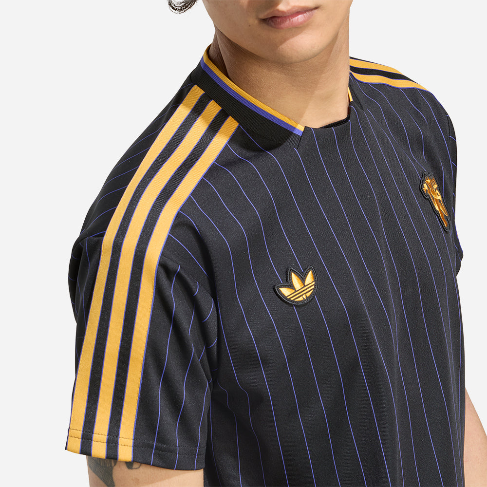 Áo Đá Bóng Nam Adidas Manchester United Icon - Đen - Supersports Vietnam