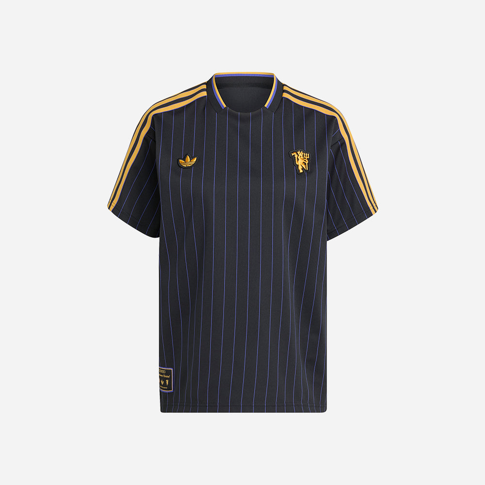 Áo Đá Bóng Nam Adidas Manchester United Icon - Đen - Supersports Vietnam